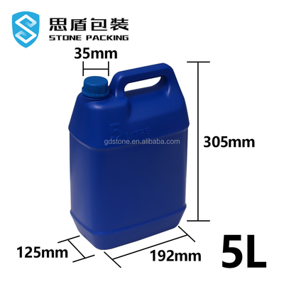 Contenitori vuoti di plastica 35mm agricoli 5l con il coperchio della vite
