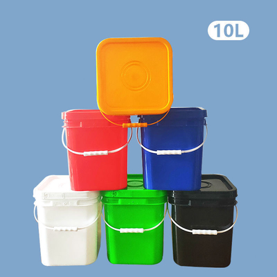 Contenitore in plastica HDPE quadrato da 10 litri per stoccaggio di liquidi di imballaggio di merci secche