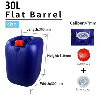 Barilotto di plastica del quadrato del commestibile 30l con la maniglia 1.5KG