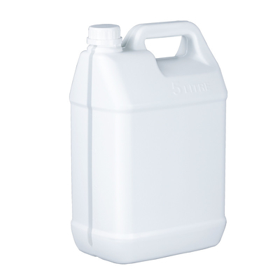 Quadrato di plastica dell'HDPE bianco da 128 once fluide 5 OEM del secchio 220g di gallone