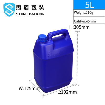 Tamburo di plastica con tappo a vite a perfetta tenuta 5L 2,5 galloni 1 gallone 0,5 galloni