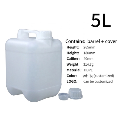 Altezza 265mm un HDPE di plastica Jerry Can Caliber da 5 litri 40mm