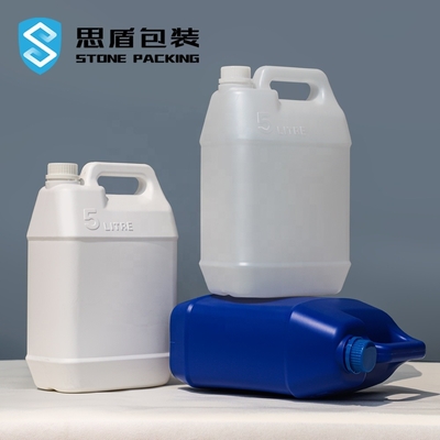 Bottiglia di plastica dell'HDPE chimico quotidiano di 35mm un tamburo di plastica 192*125*305mm da 5 litri