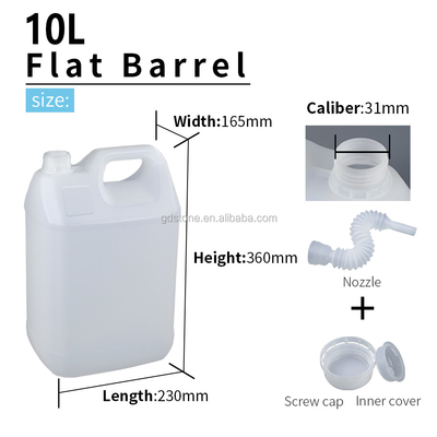 Tamburo di plastica chimico 10l 230*165*360mm del commestibile dell'ugello