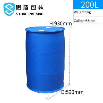 Tamburo di plastica sigillato chimico 590*590mm dell'HDPE 200L di SIDUN