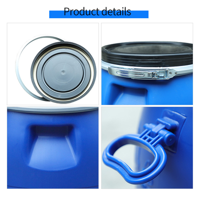 Barilotto chimico blu di plastica rotondo 120l dell'HDPE 100% senza coperchio