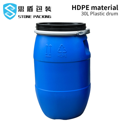 Recipiente di plastica dell'HDPE del cilindro 30l 160l con il cerchio del ferro