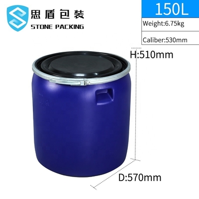 Livello chimico dell'alimento intorno al ODM dell'OEM di plastica del tamburo dell'HDPE 150l