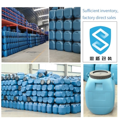 Tamburo blu del recipiente di plastica dell'HDPE 60L dell'HDPE 100% con il coperchio