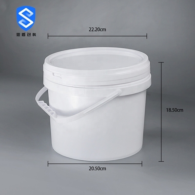 Pp di plastica 5 diametro di plastica rotondo 222mm del tamburo 360g di litro 205mm