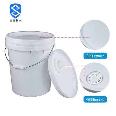 2.0mm riutilizzabili secchio della pittura da 20 litri con i coperchi BPA liberi