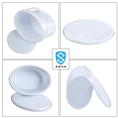 Secchio rotondo ovale dei contenitori chimici ovali da 1 gallone con il coperchio 265*265mm