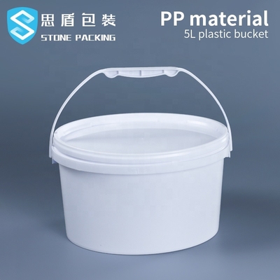 Secchio rotondo ovale dei contenitori chimici ovali da 1 gallone con il coperchio 265*265mm