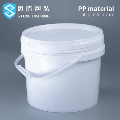Prodotto chimico bianco 5l del diametro 222mm pp intorno ai recipienti di plastica 360g