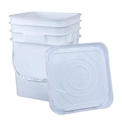 Iso 9001 un secchio bianco 141*103*120mm di 5 contenitori chimici di gallone