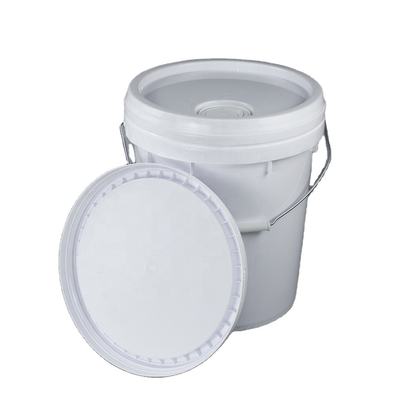 Bianco del cappuccio del filtro dell'olio cinque galloni secchio della pittura da 20 litri con il coperchio ISO9001