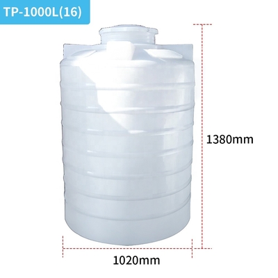 Cilindro di iso 9001 fuori di stoccaggio dell'acqua un diametro superiore 720mm di 1000 serbatoi di acqua di litro