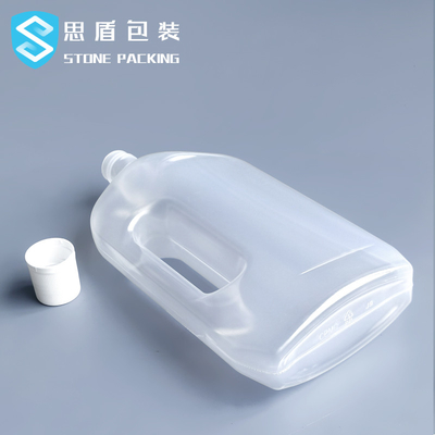 Bottiglia di plastica traslucida 750ml di calibro 30mm con la maniglia