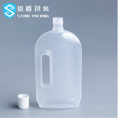 Bottiglia di plastica traslucida 750ml di calibro 30mm con la maniglia