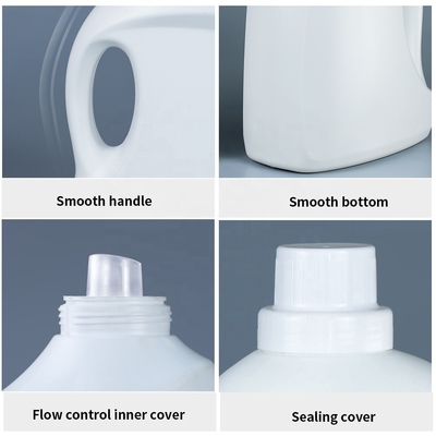 il detersivo di lavanderia vuoto dell'HDPE del coperchio a vite di 60mm imbottiglia 2kg 5kg
