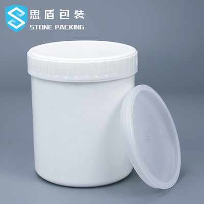Barattolo di plastica nero bianco 1L di 12*140mm con il ODM dell'OEM del coperchio della vite