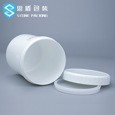 Barattolo di plastica nero bianco 1L di 12*140mm con il ODM dell'OEM del coperchio della vite