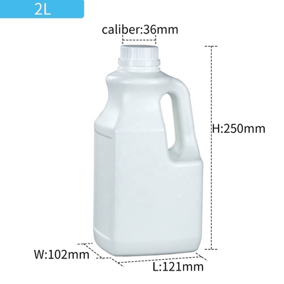 Bottiglia di plastica dell'HDPE del latte con il coperchio 118g a perfetta tenuta della vite