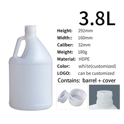 Giro traslucido dell'HDPE 3.8L i contenitori chimici da 1 gallone con la maniglia